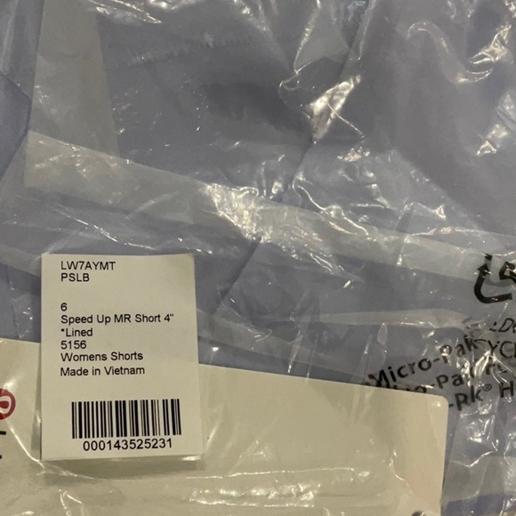 A Lululemon 🍋 Speed Up Mid-Rise Lined Short 4" - Picture 5 of 5